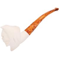 AKB Meerschaum Carved Hooded Skull