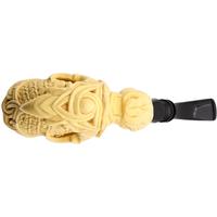 AKB Meerschaum Carved Dragon Claw Holding Egg (Ali) (With Case)