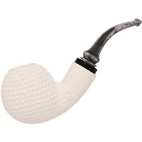 AKB Meerschaum Lattice Reverse Calabash Bent Ball (Ali) (with Case)