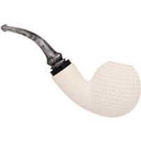 AKB Meerschaum Lattice Reverse Calabash Bent Ball (Ali) (with Case)