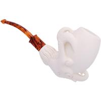 AKB Meerschaum Carved Dragon Claw Holding Egg (with Case)