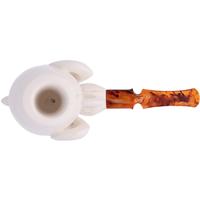 AKB Meerschaum Carved Dragon Claw Holding Egg (with Case)
