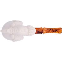 AKB Meerschaum Carved Dragon Claw Holding Egg (with Case)