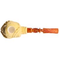 AKB Meerschaum Carved High Society Lady with Hat (A. Cevik) (with Case)