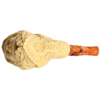 AKB Meerschaum Carved High Society Lady with Hat (A. Cevik) (with Case)