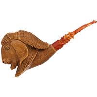 goats tobacco Special Hand Carved Goat Meerschaum Pipes nourishing fresh goats milk with natural anti Smoking Goat!  
