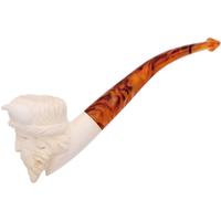 AKB Meerschaum Carved Viking with Horned Cap