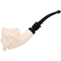 AKB Meerschaum Carved Laughing Pirate with Eyepatch & Cap