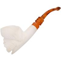 AKB Meerschaum Carved Pirate with Eyepatch & Cap