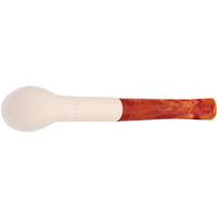 AKB Meerschaum Spot Carved Bent Billiard (with Case)