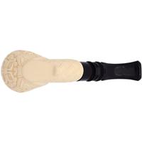 AKB Meerschaum Carved Floral Bent Apple (Mcinar) (with Case)