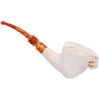 AKB Meerschaum Partially Rusticated Freehand (with Case)