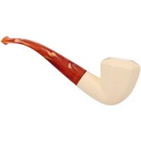 AKB Meerschaum Smooth Paneled Bent Dublin (with Case)