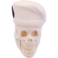 AKB Meerschaum Carved Skull with Yin and Yang Hat (with Case)