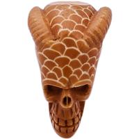 AKB Meerschaum Carved Skull with Horns (with Case)