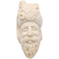 AKB Meerschaum Carved Bearded Man with Cap (with Case)