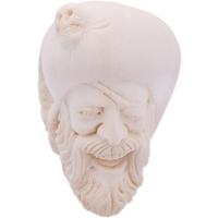 AKB Meerschaum Carved Laughing Pirate with Eyepatch & Cap Churchwarden (with Case)
