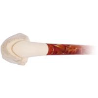 AKB Meerschaum Carved Laughing Pirate with Eyepatch & Cap Churchwarden (with Case)