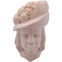 AKB Meerschaum Carved Woman with Hat (with Case)