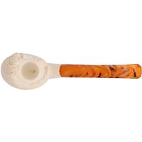 AKB Meerschaum Carved Woman with Hat (with Case)