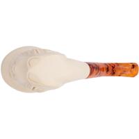 AKB Meerschaum Carved Woman with Hat (with Case)