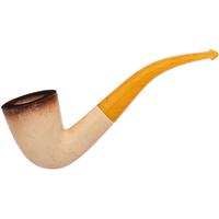 AKB Meerschaum Spot Carved Bent Dublin (with Case)