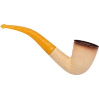 AKB Meerschaum Spot Carved Bent Dublin (with Case)