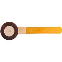 AKB Meerschaum Spot Carved Bent Dublin (with Case)