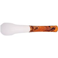 AKB Meerschaum Spot Carved Paneled Bent Billiard (with Case)