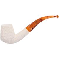 AKB Meerschaum Lattice Paneled Bent Brandy (with Case)