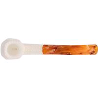 AKB Meerschaum Lattice Paneled Bent Brandy (with Case)