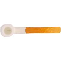 AKB Meerschaum Smooth Paneled Bent Brandy (with Case)