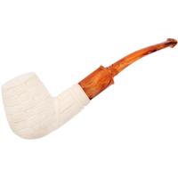 AKB Meerschaum Carved Bent Brandy (with Case)