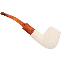 AKB Meerschaum Carved Bent Brandy (with Case)