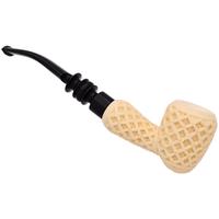 AKB Meerschaum Carved Floral Acorn (with Case)