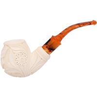 AKB Meerschaum Carved US Air Force Bent Apple (Yusuf) (with Case)