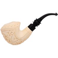 AKB Meerschaum Carved Floral Freehand (Mcinar) (with Case)