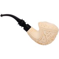 AKB Meerschaum Carved Floral Freehand (Mcinar) (with Case)