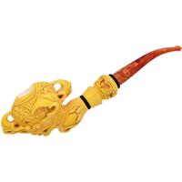 AKB Meerschaum Carved Dragon Claw Holding Carved Egg (Alpaslan) (with Case)