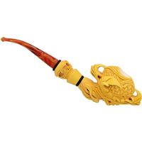 AKB Meerschaum Carved Dragon Claw Holding Carved Egg (Alpaslan) (with Case)