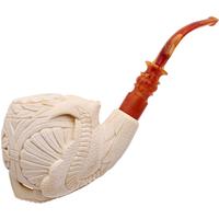 AKB Meerschaum Carved Dragon Claw Holding Carved Egg (I. Baglan) (with Case)