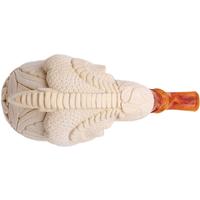 AKB Meerschaum Carved Dragon Claw Holding Carved Egg (I. Baglan) (with Case)