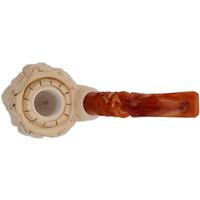 AKB Meerschaum Carved Woman in Headdress (I. Baglan) (with Case)