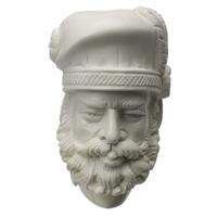 AKB Meerschaum Carved Bearded Artist (S. Cosgun) (with Case)