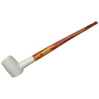 AKB Meerschaum Smooth Barrel Churchwarden (Muhsin) (with Case)
