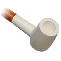 AKB Meerschaum Smooth Barrel Churchwarden (Muhsin) (with Case)