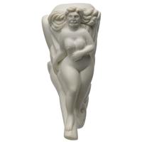 AKB Meerschaum Carved Nude Woman Surrounded by Wild Vines (with Case)