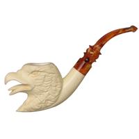 AKB Meerschaum Carved Eagle Head (Ali) (with Case)