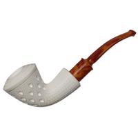 AKB Meerschaum Lattice Bent Dublin (Tekin) (with Case)