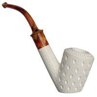 AKB Meerschaum Lattice Bent Dublin Sitter (Tekin) (with Case)